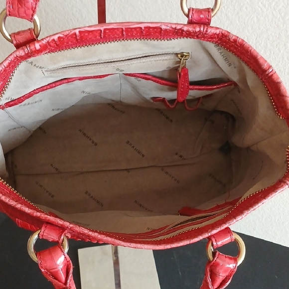 Brahmin Red Asher Tote - Picture 5 of 13